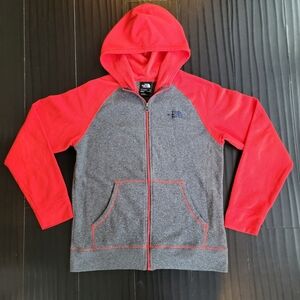 The North Face Kids Hoodie in Red and Gray